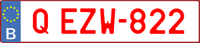 Trailer License Plate